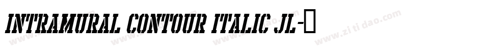 Intramural Contour Italic JL字体转换